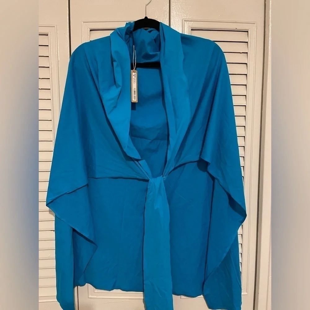 Skims Sorang turquoise cover up